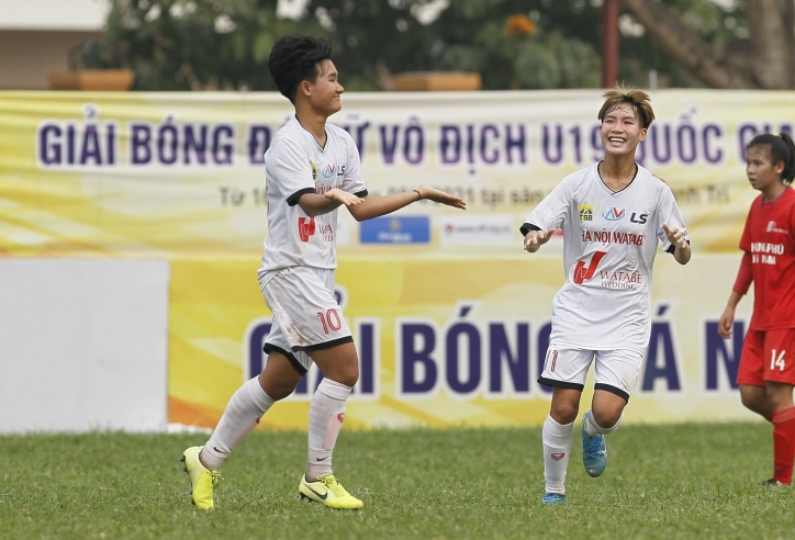 Giải BĐ Nữ Vô địch U19 Quốc gia 2021 (31/3): U19 Hà Nội Watabe lại thắng đậm