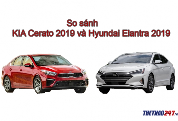 So sánh KIA Cerato 2019 và Hyundai Elantra 2019