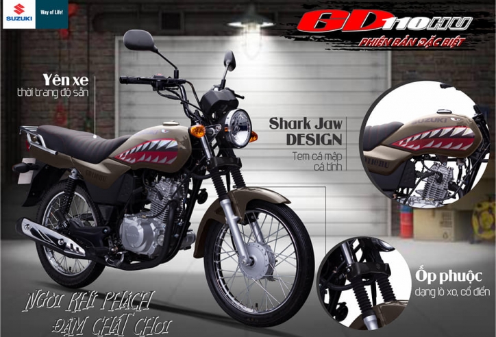 Suzuki GD110HU phiên bản tem cá mập cực chất ra mắt
