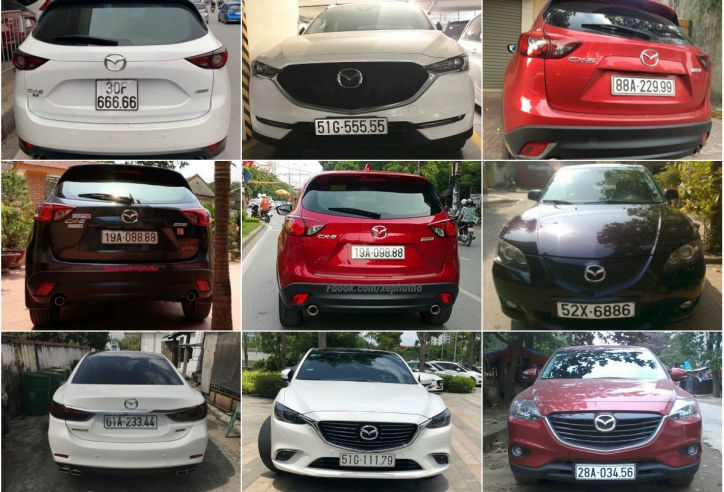 10 chiếc xe Mazda biển số đẹp nhất Việt Nam
