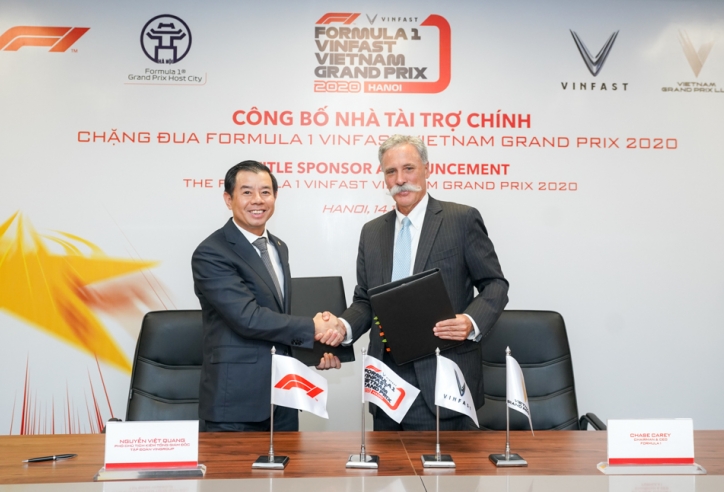 VinFast là nhà tài trợ chính của chặng đua Công thức 1 tại Việt Nam