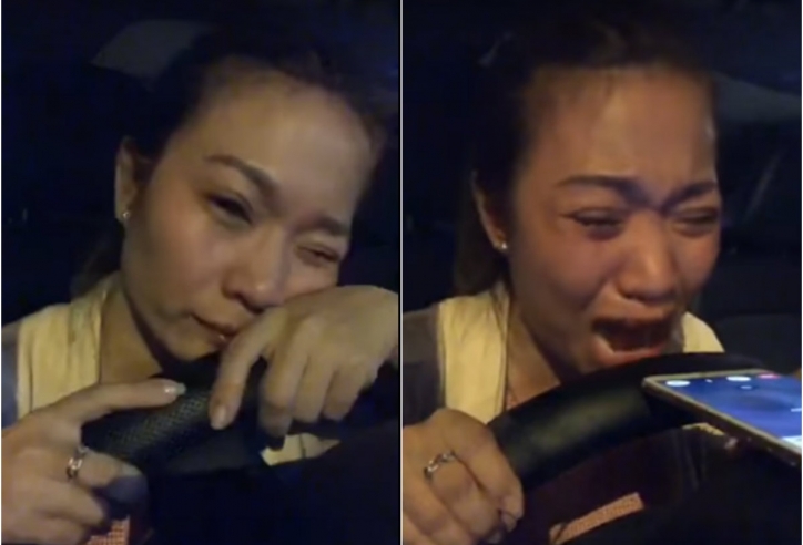 Nữ tài xế lái xe khi say xỉn, livestream gào thét đòi đâm người