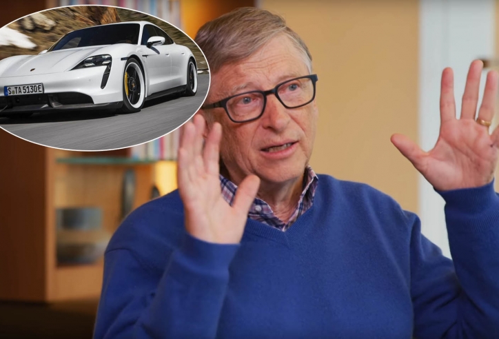 Khen ngợi xe điện Tesla nhưng tỷ phú Bill Gates lại mua Porsche Taycan