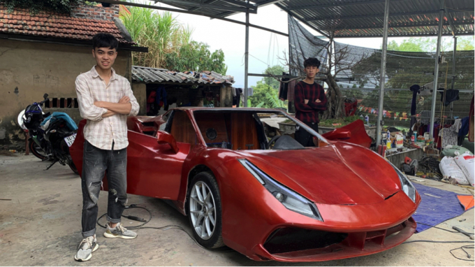 2K Quảng Ninh tự chế Ferrari 488 GTB “gây sốt” cộng đồng mạng