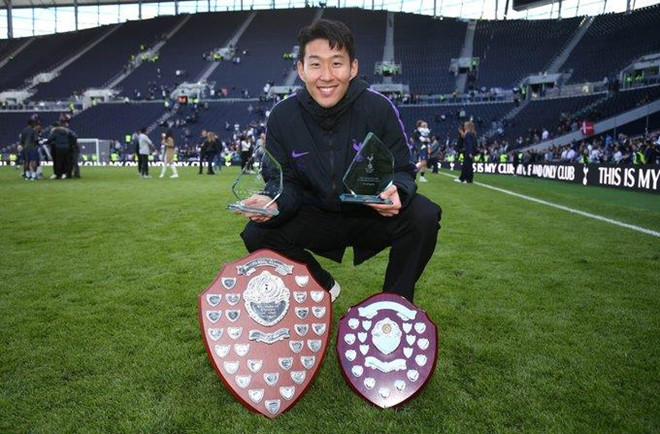 Son Heung-min ẵm 2 danh hiệu cao quý cùng Tottenham