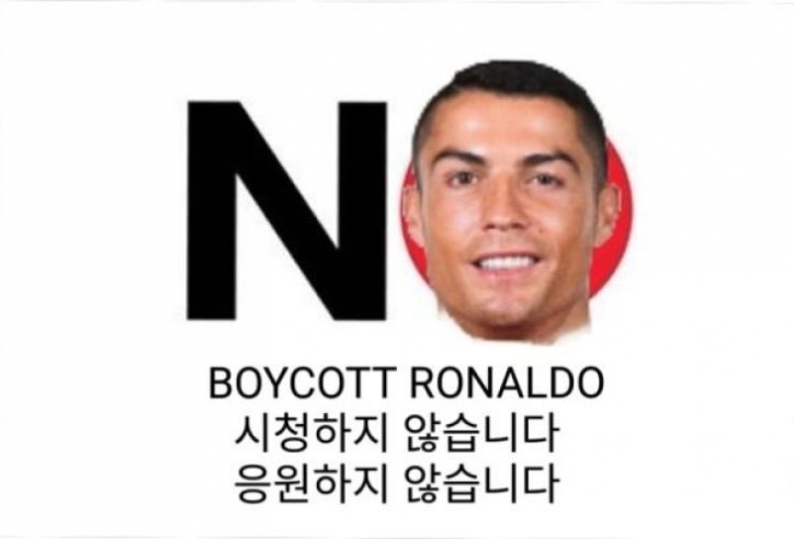 Hàn Quốc phẫn nộ tột đỉnh với Cristiano Ronaldo