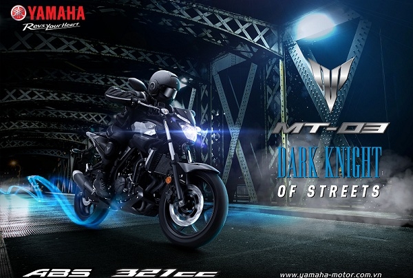 Yamaha VN giới thiệu mẫu xe naked bike MT-03 phiên bản ABS