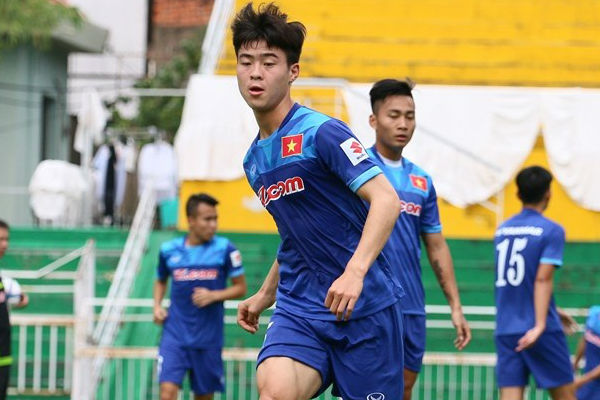 Duy Mạnh thể hiện quyết tâm khi trở lại U23 Việt Nam