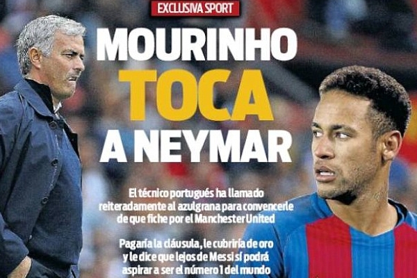 Mourinho gọi điện thuyết phục Neymar về M.U