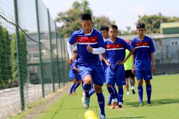 U18 Việt Nam xác đội đối thủ đá 2 trận giao hữu