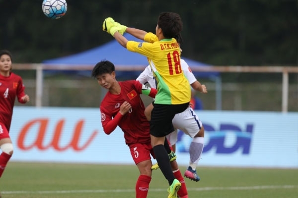 U19 nữ Việt Nam tiếp tục thua đậm tại VCK châu Á 2017