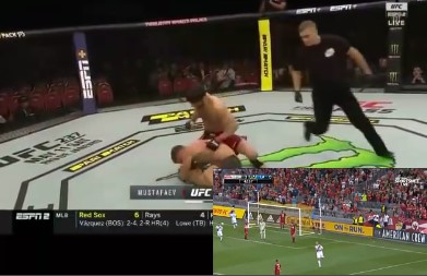 Võ sĩ UFC xoay người hạ đối thủ giống cách Ibrahimovic lập siêu phẩm