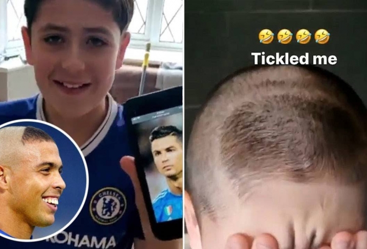 VIDEO: Con trai đòi cắt tóc kiểu CR7, bố cắt sang kiểu Ronaldo 'béo'