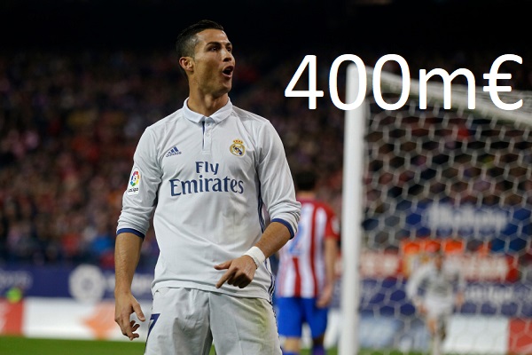 Bán Ronaldo, Real sẽ đút túi 400 triệu euro