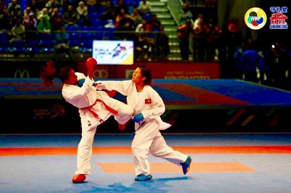 Việt Nam giành HCV lịch sử ở giải Karatedo Thế giới