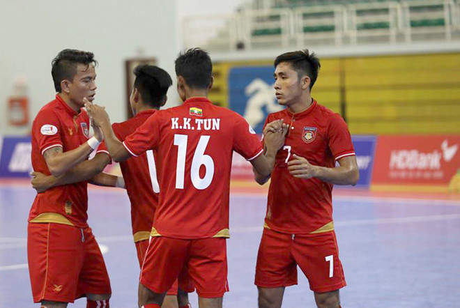 ĐT Futsal Myanmar thắng kịch tính Indonesia