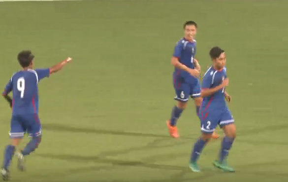 Cầu thủ U19 Việt Nam kiến tạo đẹp mắt giúp Đài Loan ghi bàn