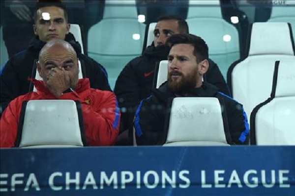 Vì sao Lionel Messi phải ngồi dự bị ở trận gặp Juventus?