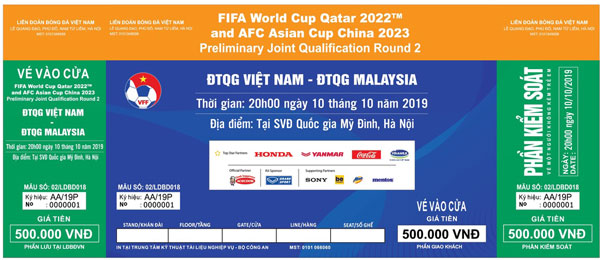 Hướng dẫn mua vé trận Việt Nam vs Malaysia tại Vòng loại World Cup 2022