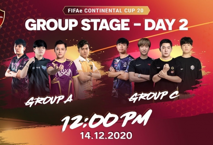 Kết quả CKTG FIFA Online 4 - FIFAe Continental Cup 20 ngày 14/12