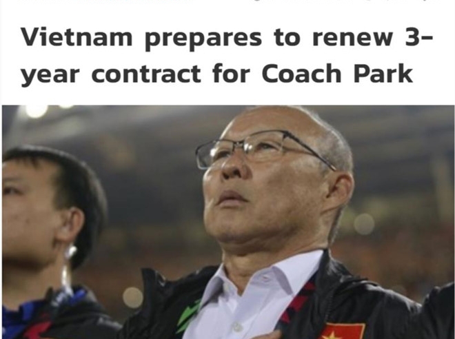 Thailand media: VFF to sign three-year contract with Park Hang-seo