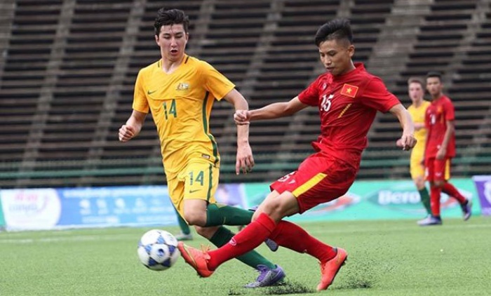 U18 Việt Nam thua đậm trước U18 Úc tại giải U18 ĐNA