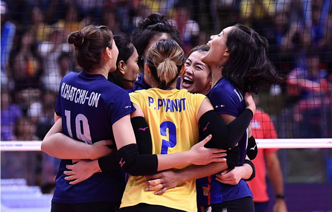 Thái Lan hạ gục Iran ở giải bóng chuyền nữ vô địch châu Á