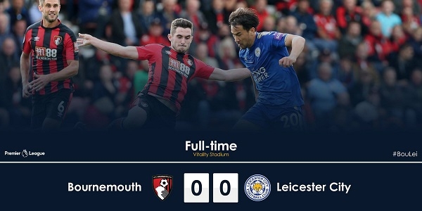 Highlights: Bounemouth 0-0 Leicester (Vòng 7 Ngoại Hạng Anh)