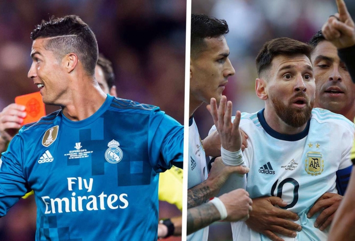 Bất ngờ: Ronaldo “chơi xấu” gấp 5 lần Messi