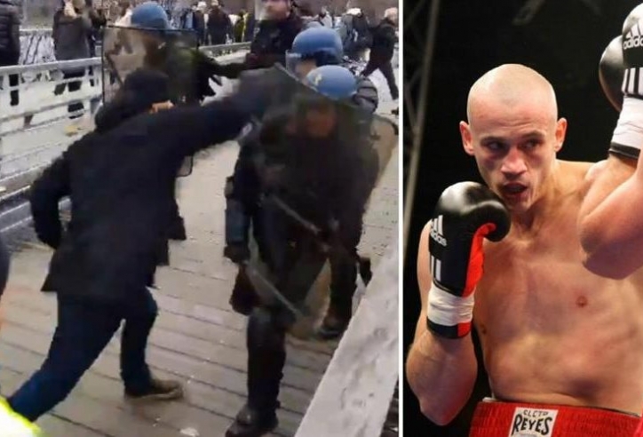 Bạo động tại Pháp, cựu võ sĩ Boxing một mình đẩy lùi cả cảnh sát