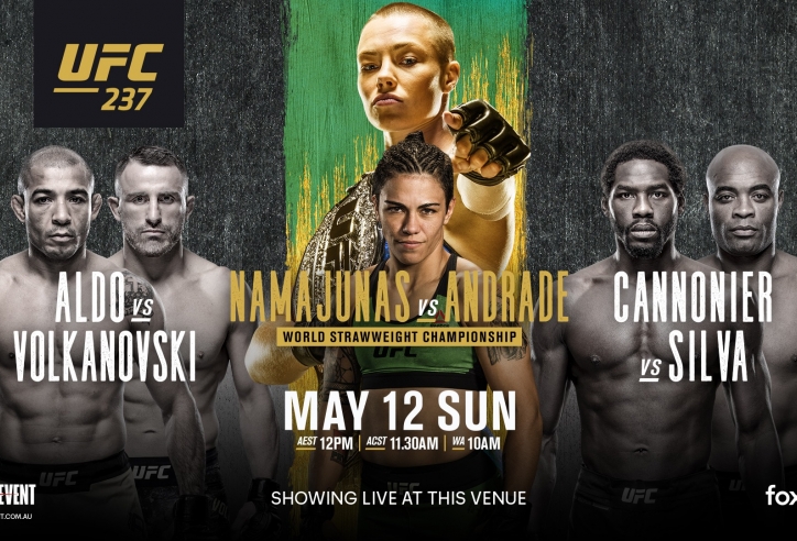 TRỰC TIẾP UFC 237: Các huyền thoại Brazil xuất trận