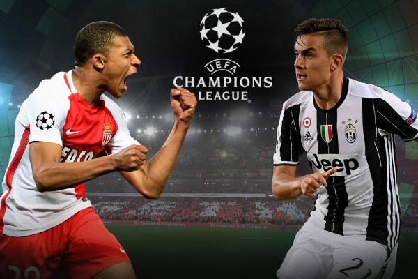 Lịch thi đấu bóng đá cúp C1 hôm nay: Monaco vs Juventus