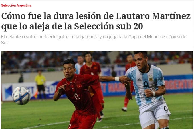 Báo Argentina: 'Messi mới' lỡ U20 World Cup