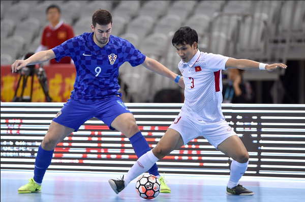 Futsal Việt Nam thua Croatia tại giải Tứ hùng