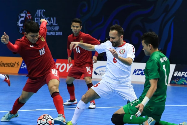Đội tuyển futsal Thái Lan thua sốc ở giải Futsal châu Á 2018