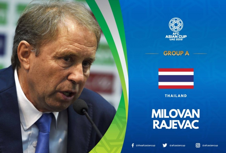 Chân dung các HLV bảng A - Asian Cup 2019: Rajevac sáng cửa cùng Thái Lan