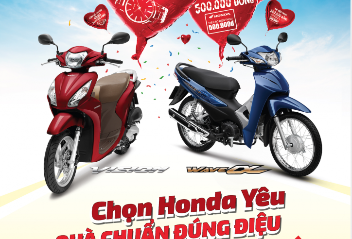 Honda Việt Nam ưu đãi hấp dẫn mùa tựu trường khi mua xe Wave Alpha 110cc & VISION