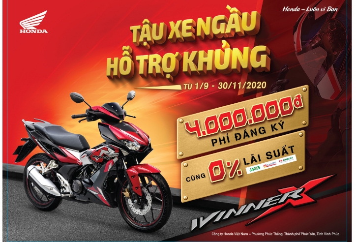 Honda Việt Nam ưu đãi hấp dẫn cho khách hàng mua xe WINNER X