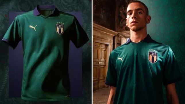 Đội tuyển Italia chính thức ra mắt áo đấu mới có màu xanh 'lạ'