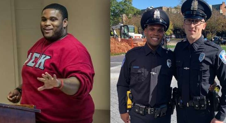 Giảm 100kg, anh chàng trở thành 'cảnh sát' như mơ