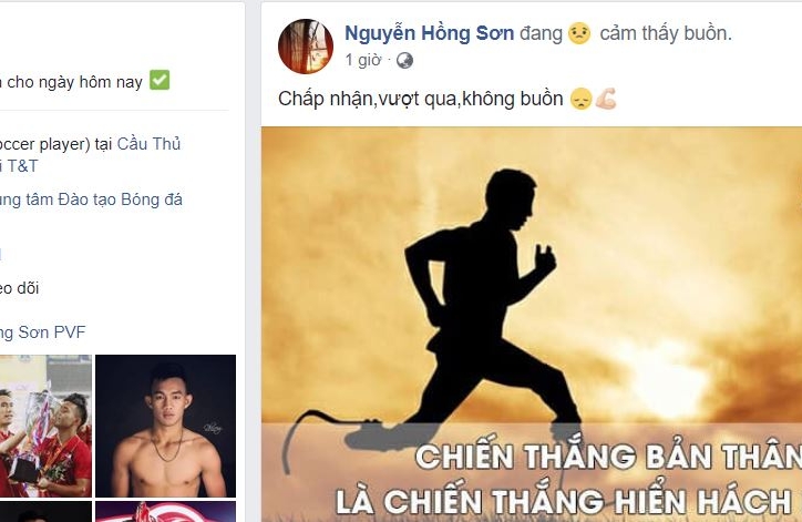 Cầu thủ U19 Việt Nam tự an ủi sau sai lầm tai hại