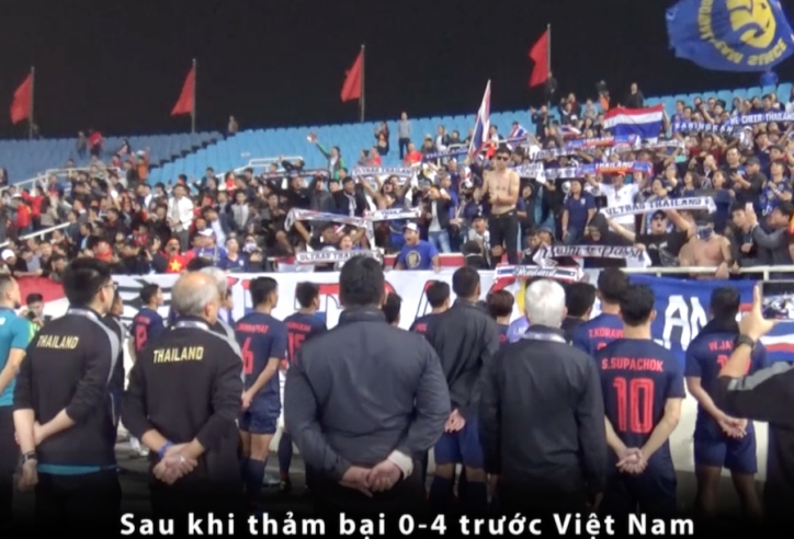 VIDEO: Cầu thủ U23 Thái Lan đứng yên bất động sau trận thua U23 Việt Nam