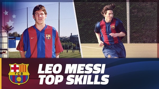 VIDEO: Barca 'khoe' skill tuyệt đỉnh của Messi thời La Masia