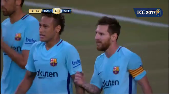 VIDEO: Neymar mở tỷ số (Barca 1-0 Man Utd)