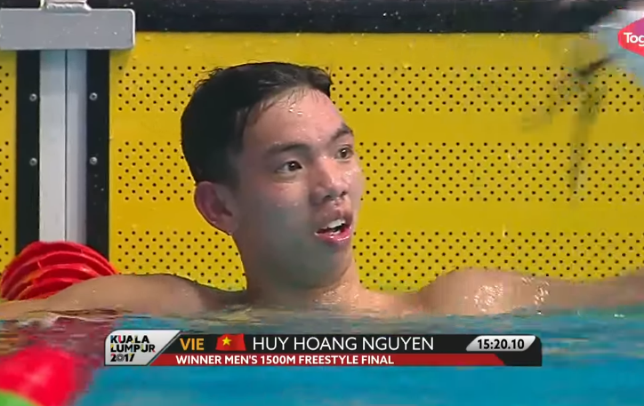VIDEO: Kình ngư Nguyễn Huy Hoàng giành HCV, phá sâu kỷ lục SEA Games