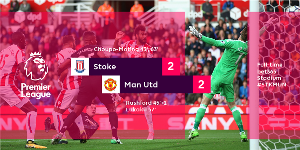 Highlights: Stoke 2-2 Man Utd (Vòng 4 Ngoại hạng Anh)