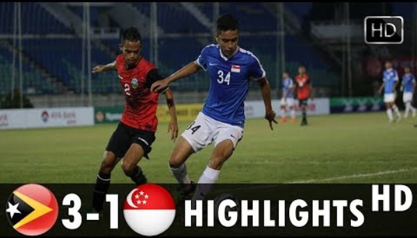 VIDEO: U18 Đông Timor thắng sốc U18 Singapore