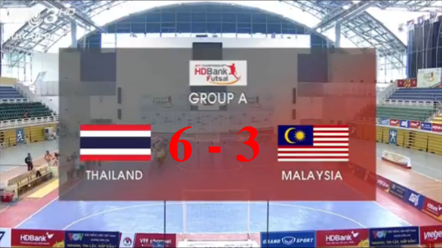 Video Futsal: Thái Lan 6-3 Malaysia (AFF Cup 2017)