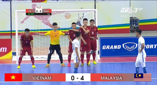 Video Futsal: Việt Nam 1-5 Malaysia (Bán kết AFF Cup 2017)