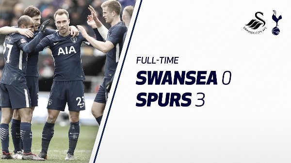 Highlights: Swansea 0-3 Tottenham (Tứ kết FA Cup)